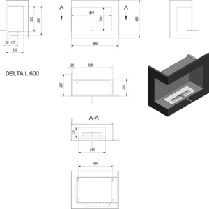 silverflame-biofireplace-delta-600-left-drawing