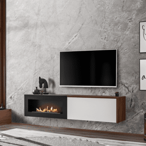TV stand «Dallas» with biofireplace-light