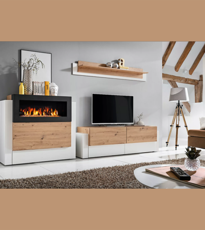 Wall unit «Queen» with biofireplace