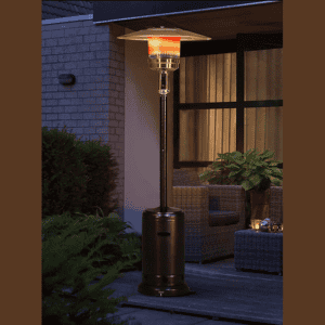 Outdoor gas heater «REDEM» ideal for patio warmth and ambiance. Perfect for outdoor spaces, combinin.