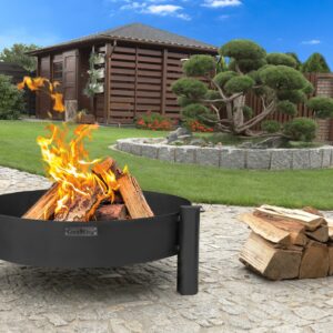 Outdoor fire pit «HAITI» ideal for garden ambiance and social evenings. Durable steel design with a.