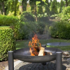 Outdoor fire pit Palma by SilverFlame, perfect for garden gatherings and cozy evenings. Durable desi.
