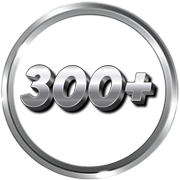 300+